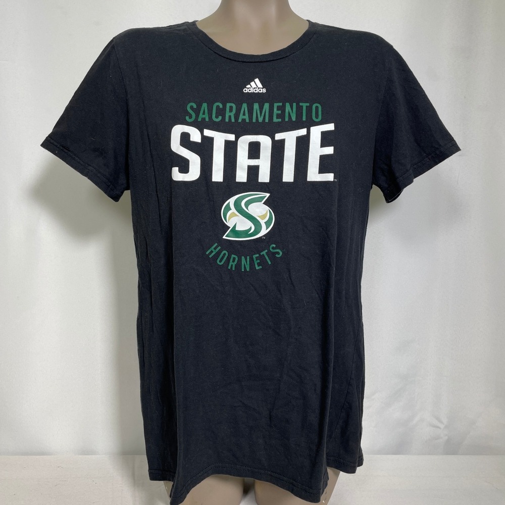 Sacramento State Hornets NCAA Football Adidas Black Amplifier T-Shirt Women's XL